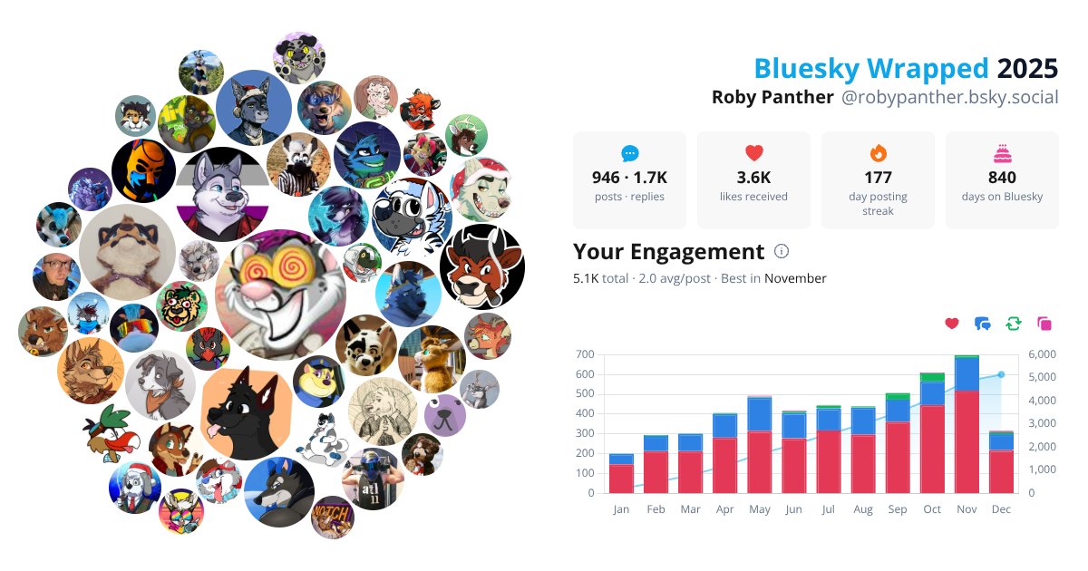 Your Bluesky Wrapped 2025 preview