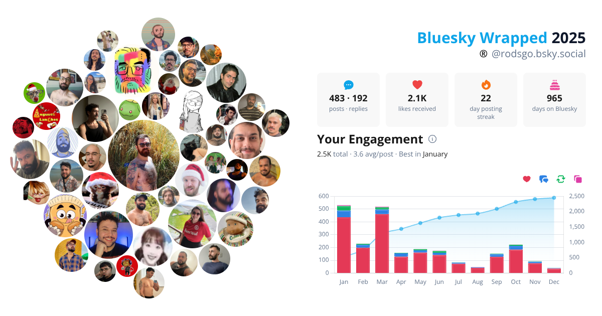 Your Bluesky Wrapped 2025 preview