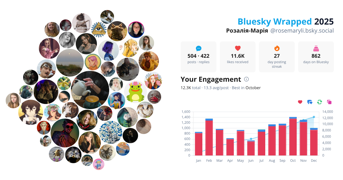 Your Bluesky Wrapped 2025 preview
