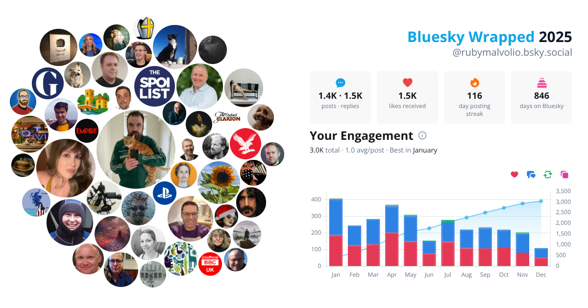 Your Bluesky Wrapped 2025 preview