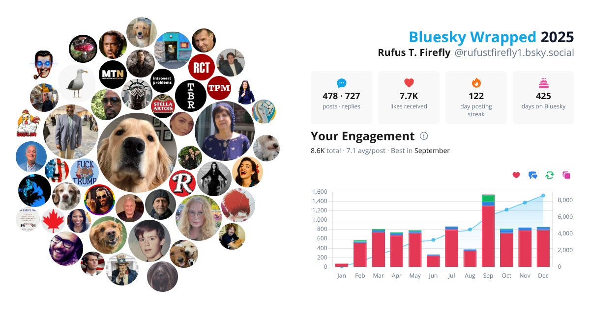 Your Bluesky Wrapped 2025 preview