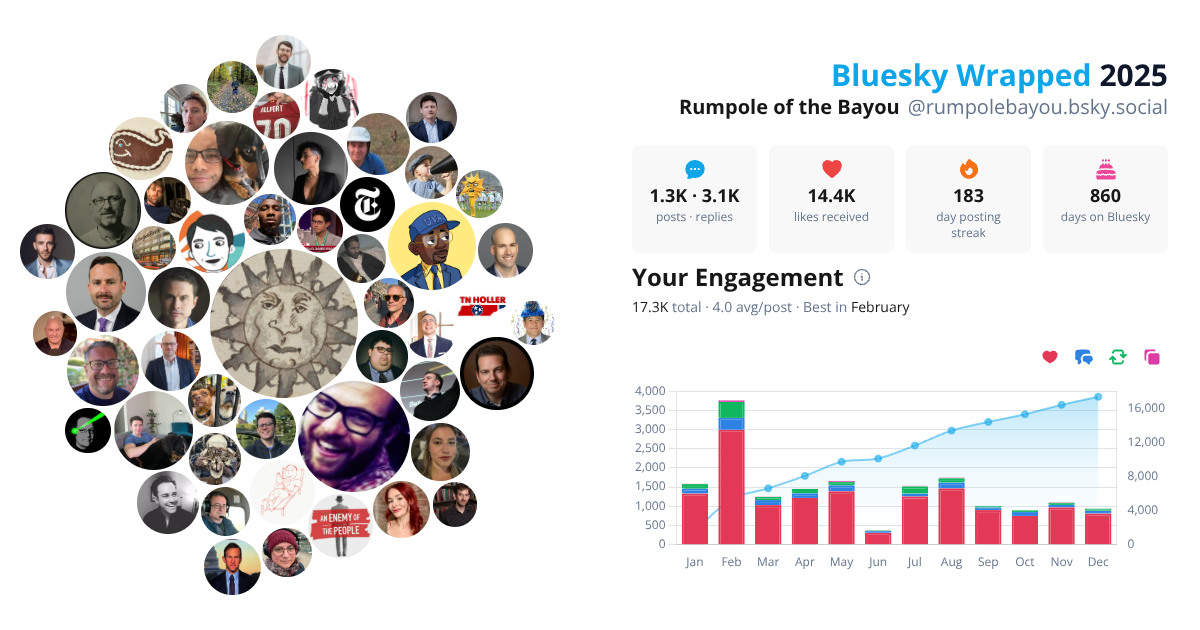 Your Bluesky Wrapped 2025 preview