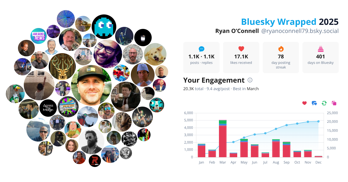 Your Bluesky Wrapped 2025 preview