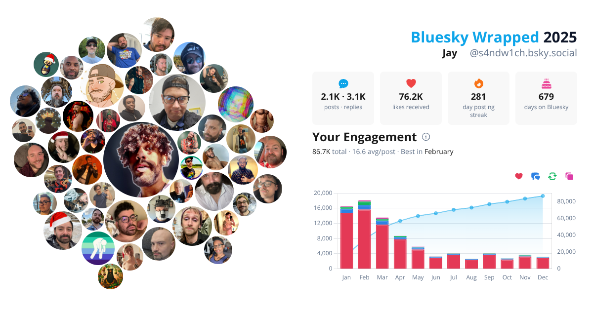 Your Bluesky Wrapped 2025 preview