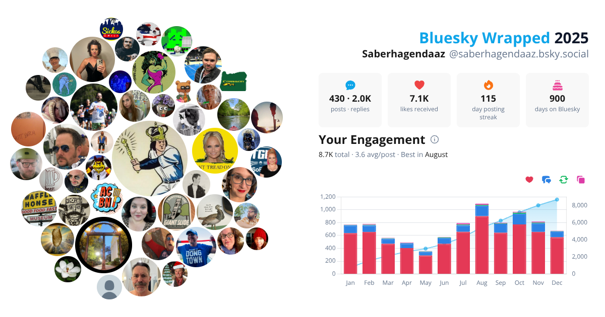 Your Bluesky Wrapped 2025 preview