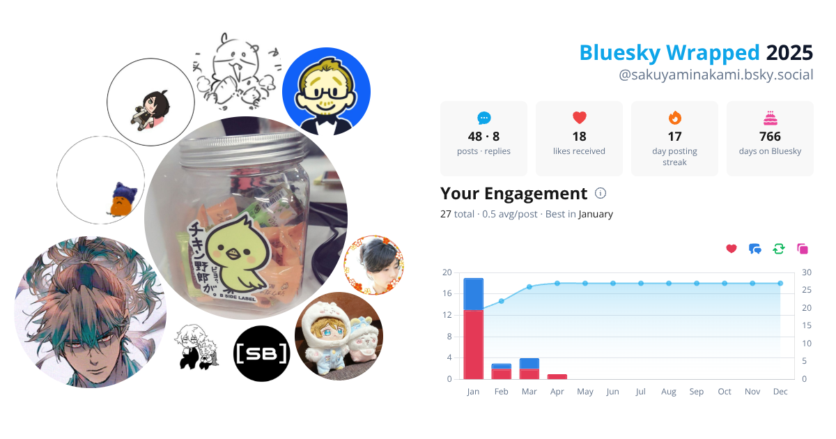 Your Bluesky Wrapped 2025 preview