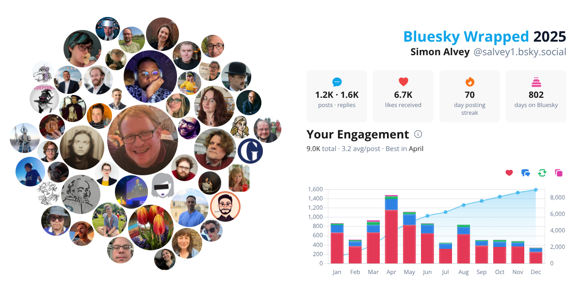 Your Bluesky Wrapped 2025 preview