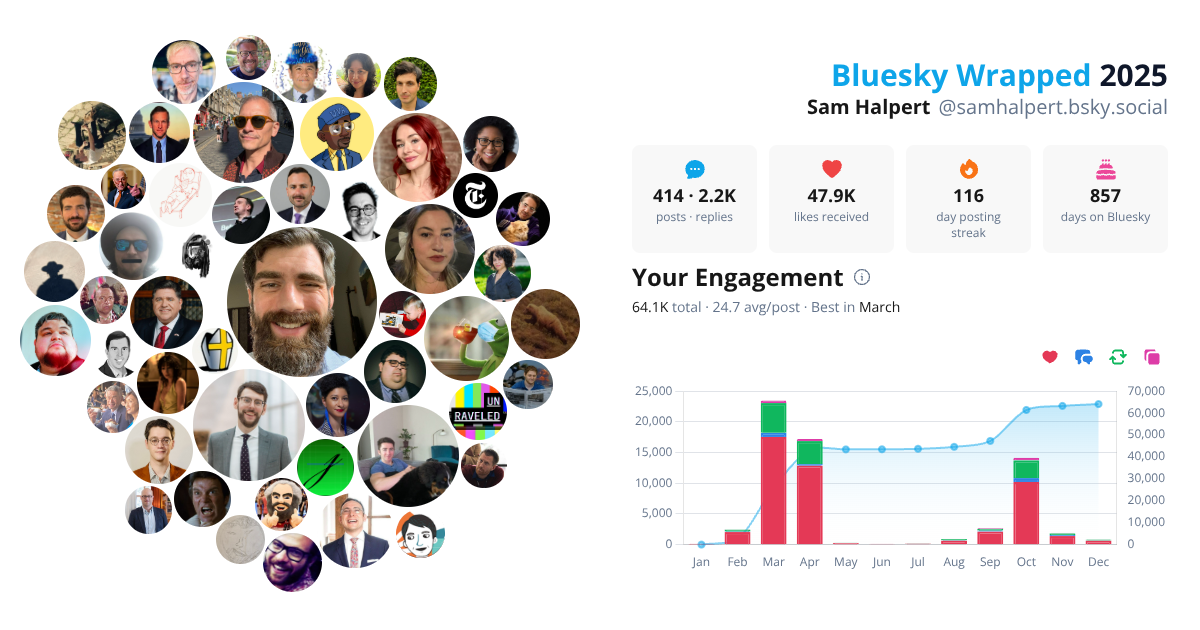 Your Bluesky Wrapped 2025 preview