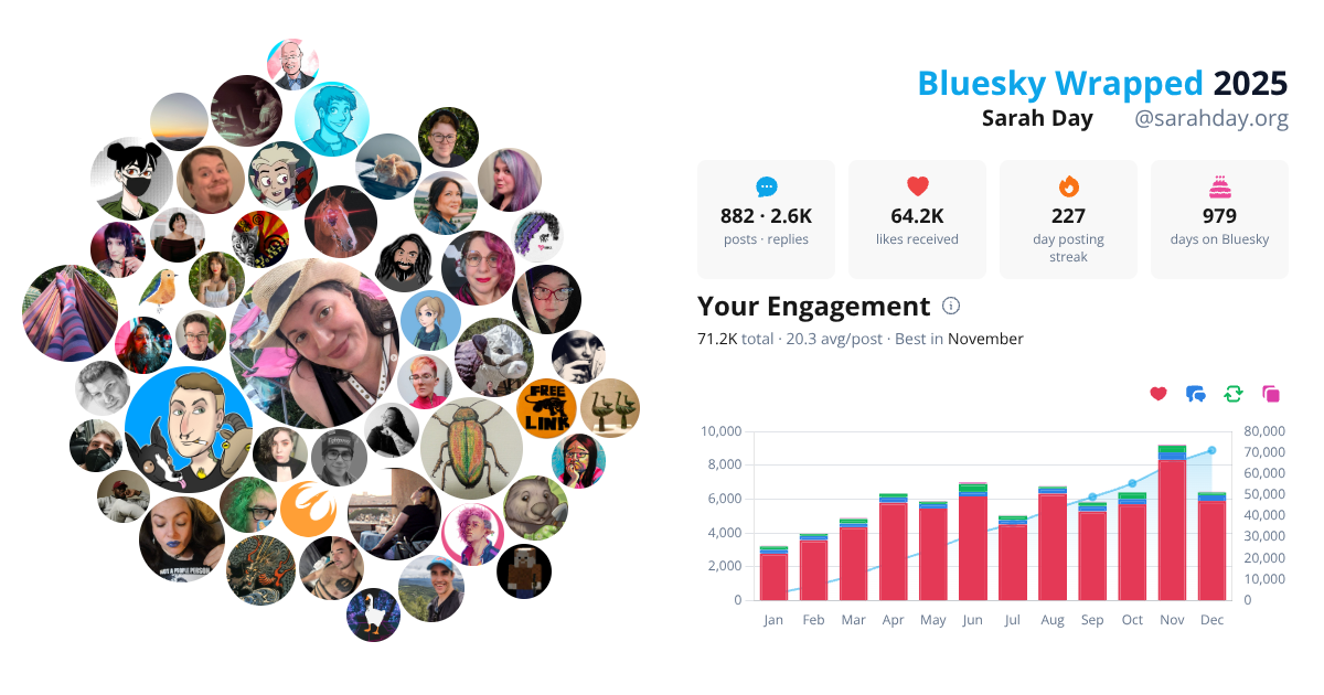 Your Bluesky Wrapped 2025 preview