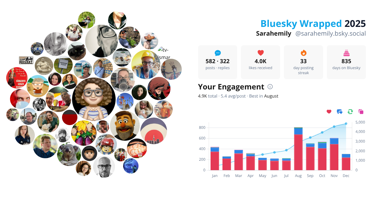 Your Bluesky Wrapped 2025 preview