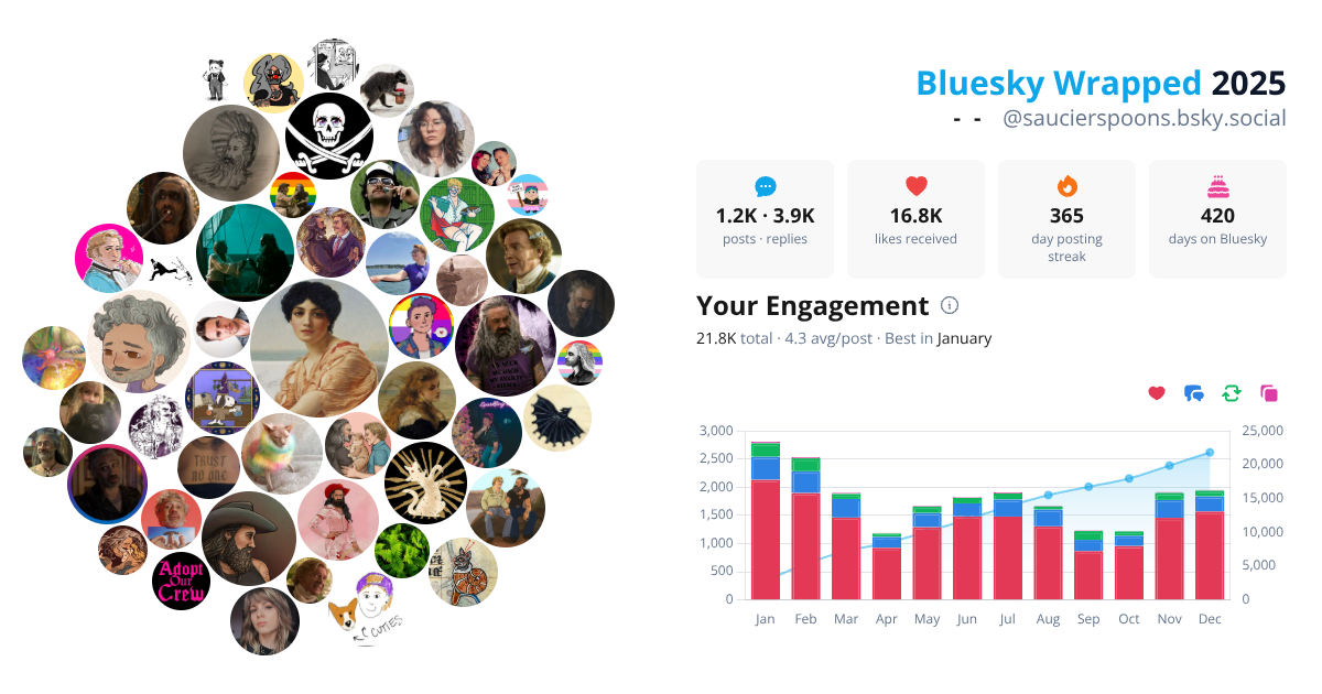 Your Bluesky Wrapped 2025 preview