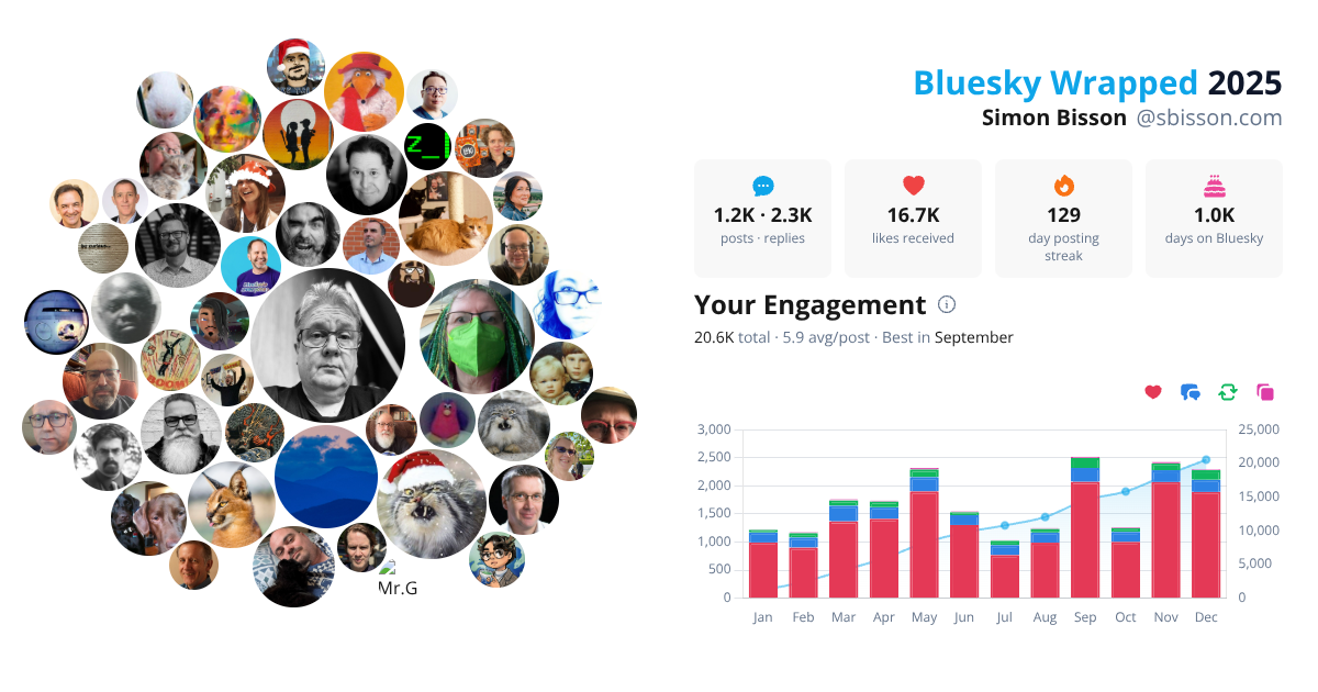 Your Bluesky Wrapped 2025 preview