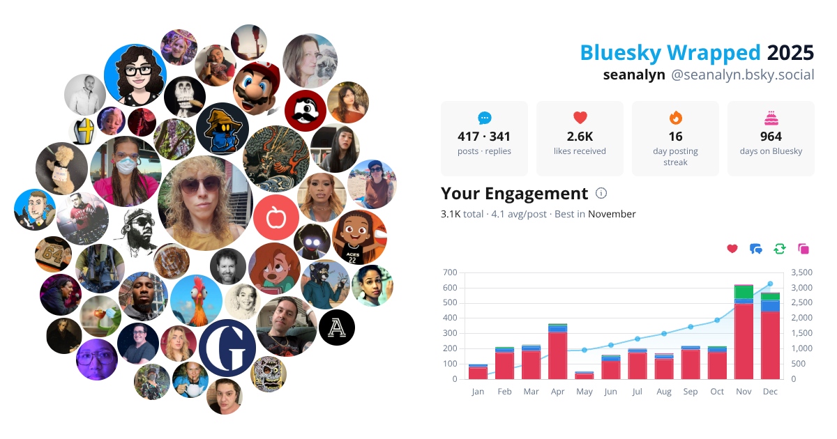 Your Bluesky Wrapped 2025 preview