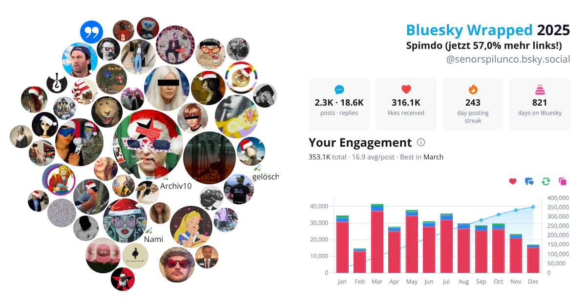 Your Bluesky Wrapped 2025 preview