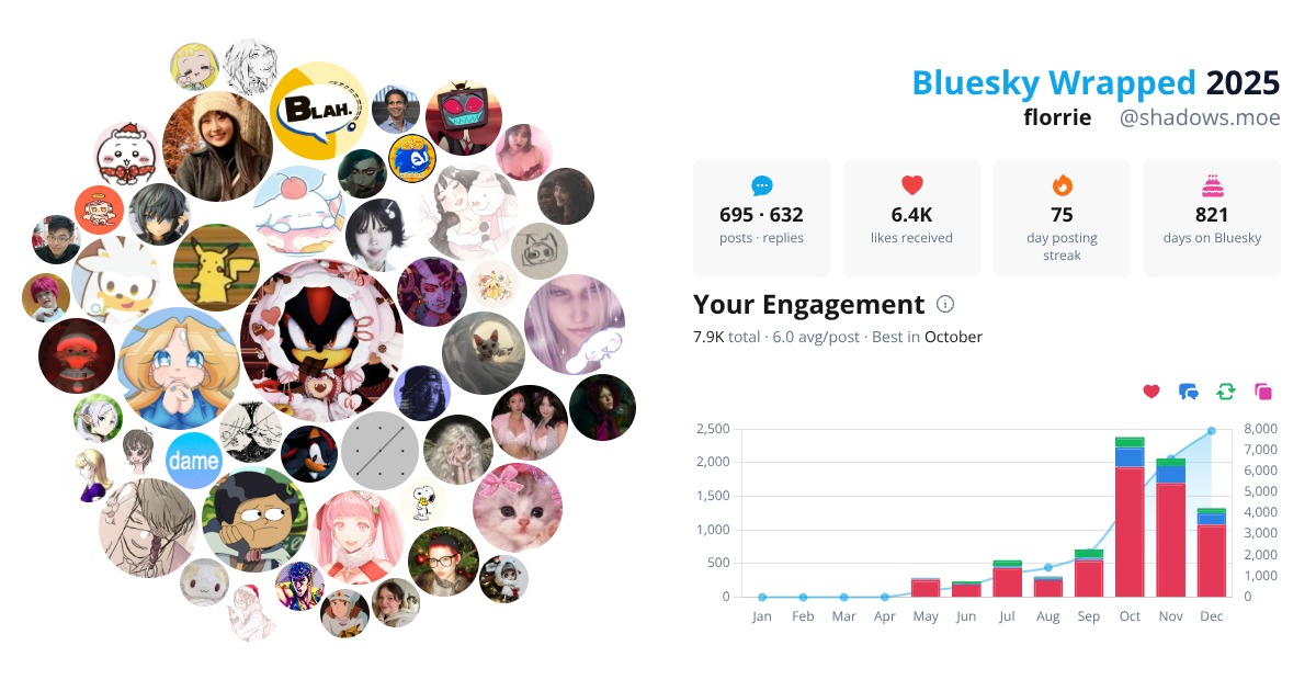 Your Bluesky Wrapped 2025 preview