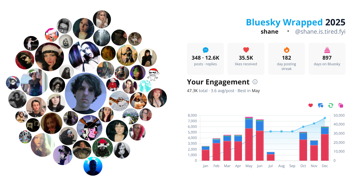 Your Bluesky Wrapped 2025 preview