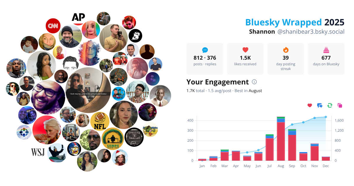 Your Bluesky Wrapped 2025 preview