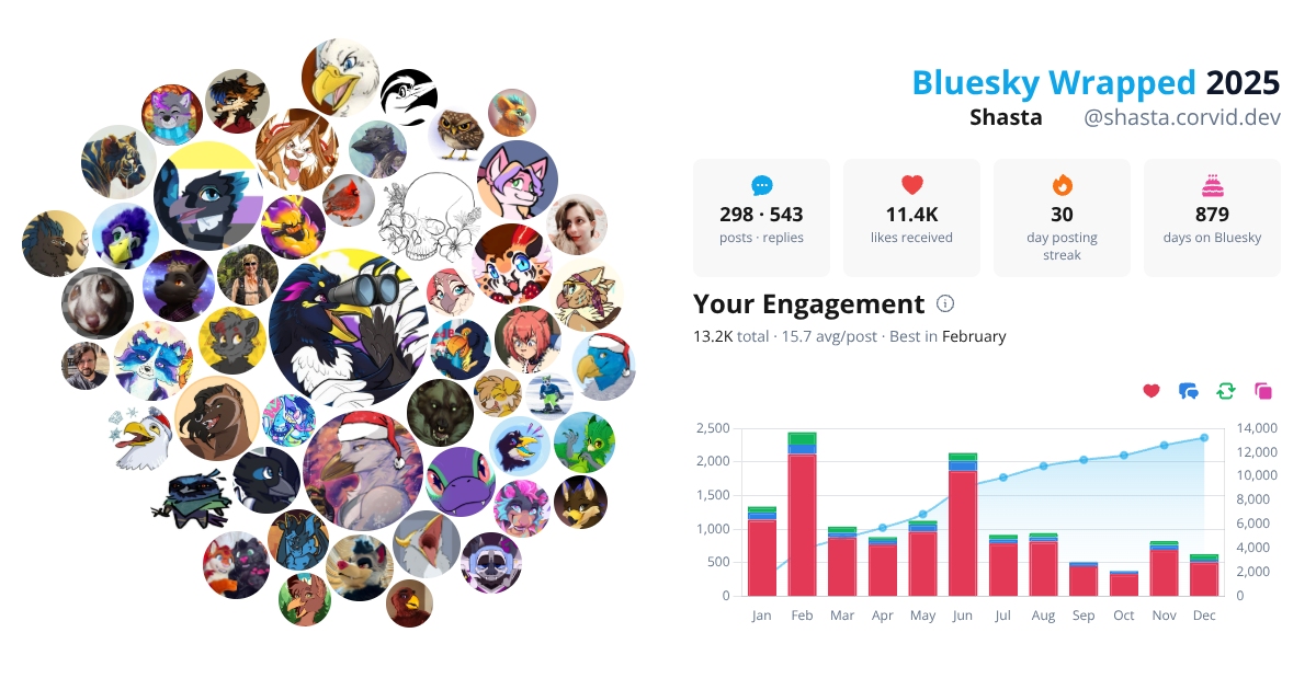 Your Bluesky Wrapped 2025 preview