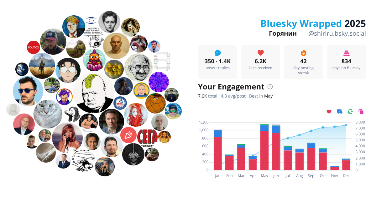 Your Bluesky Wrapped 2025 preview