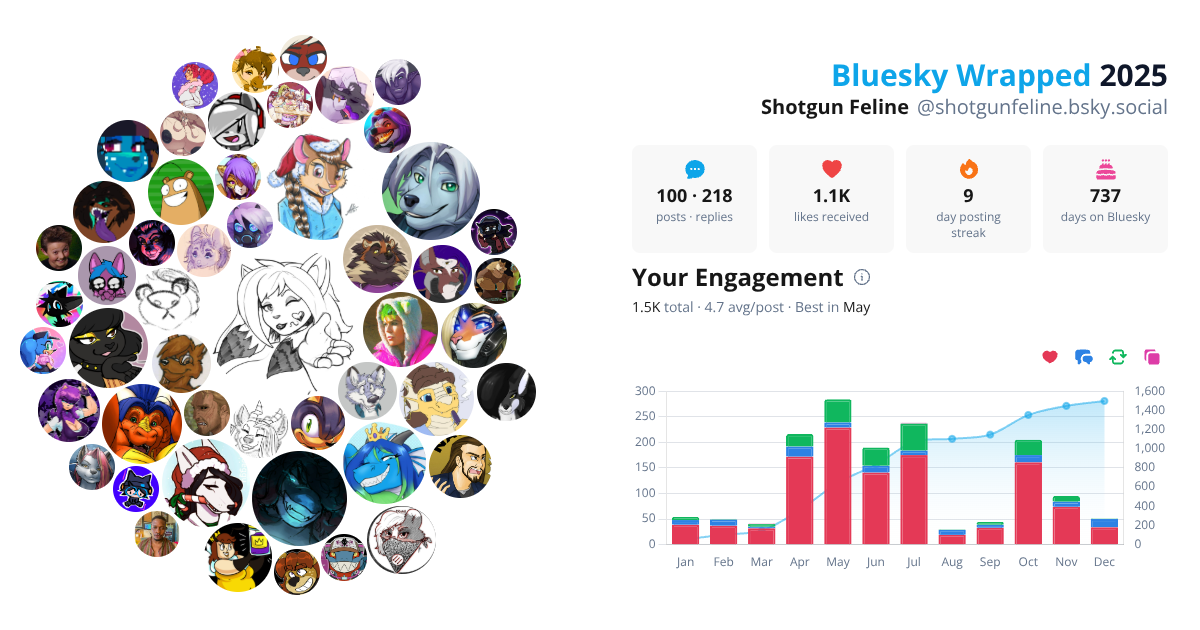 Your Bluesky Wrapped 2025 preview