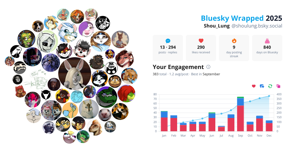 Your Bluesky Wrapped 2025 preview