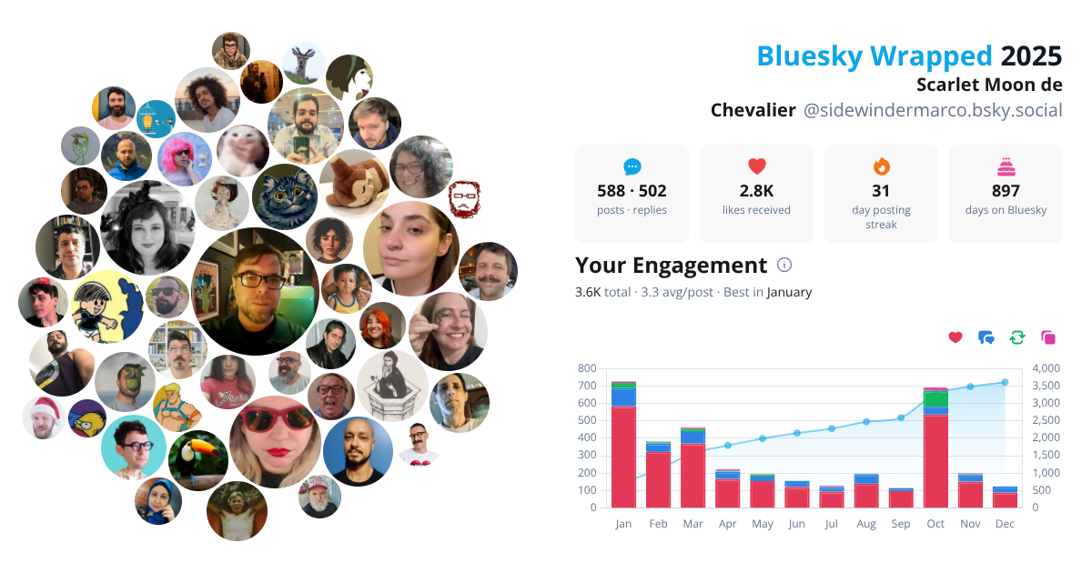 Your Bluesky Wrapped 2025 preview