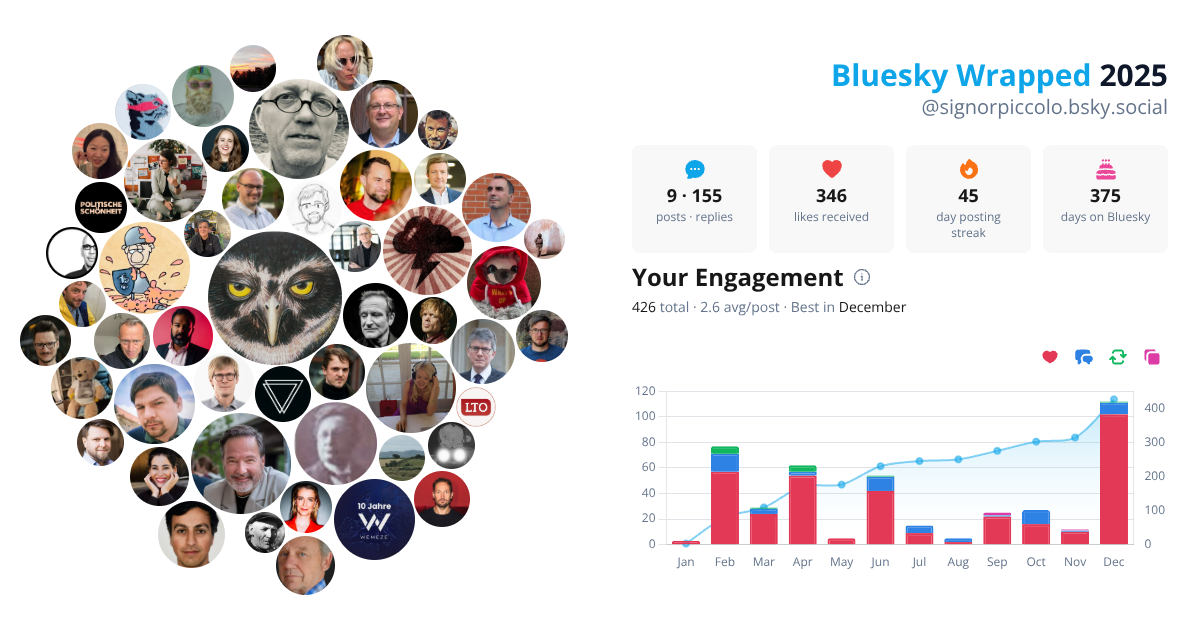 Your Bluesky Wrapped 2025 preview