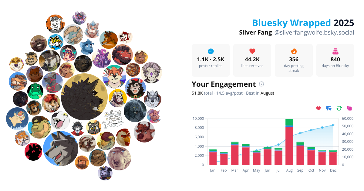 Your Bluesky Wrapped 2025 preview