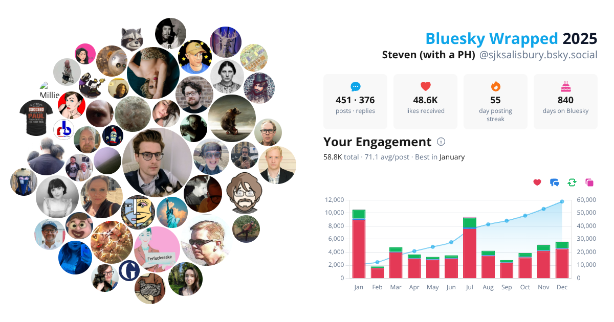 Your Bluesky Wrapped 2025 preview
