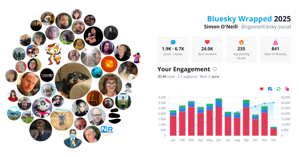 Your Bluesky Wrapped 2025 preview