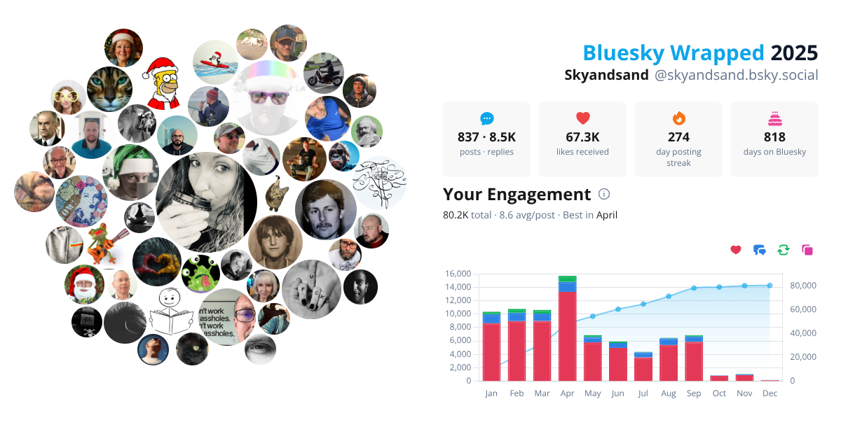 Your Bluesky Wrapped 2025 preview