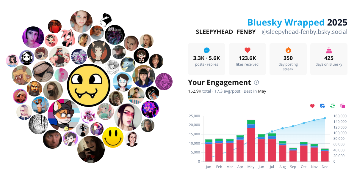 Your Bluesky Wrapped 2025 preview