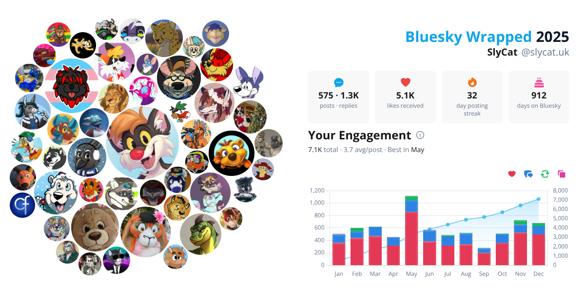 Your Bluesky Wrapped 2025 preview