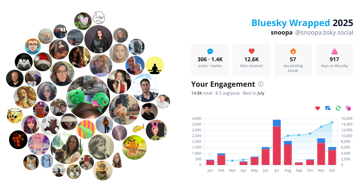 Your Bluesky Wrapped 2025 preview