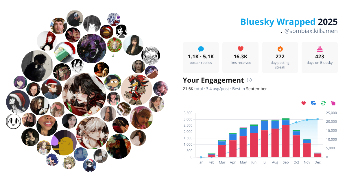 Your Bluesky Wrapped 2025 preview