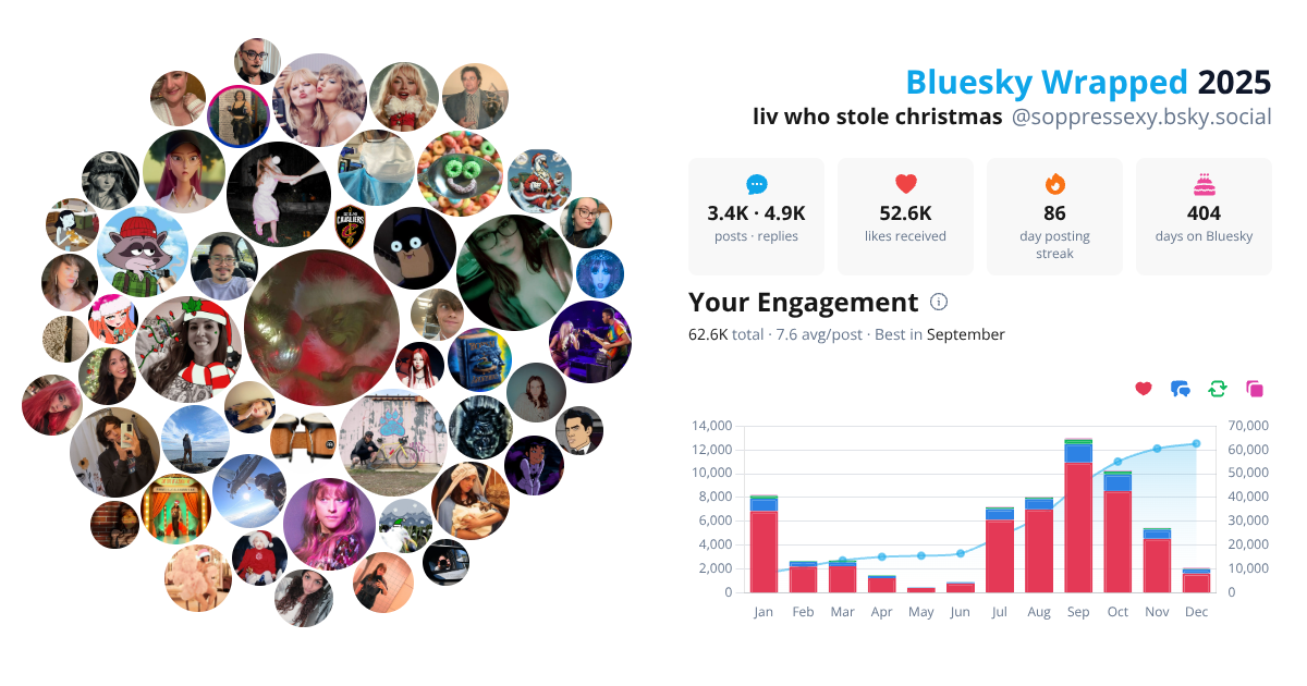 Your Bluesky Wrapped 2025 preview