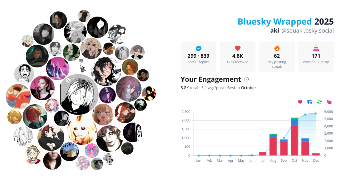 Your Bluesky Wrapped 2025 preview