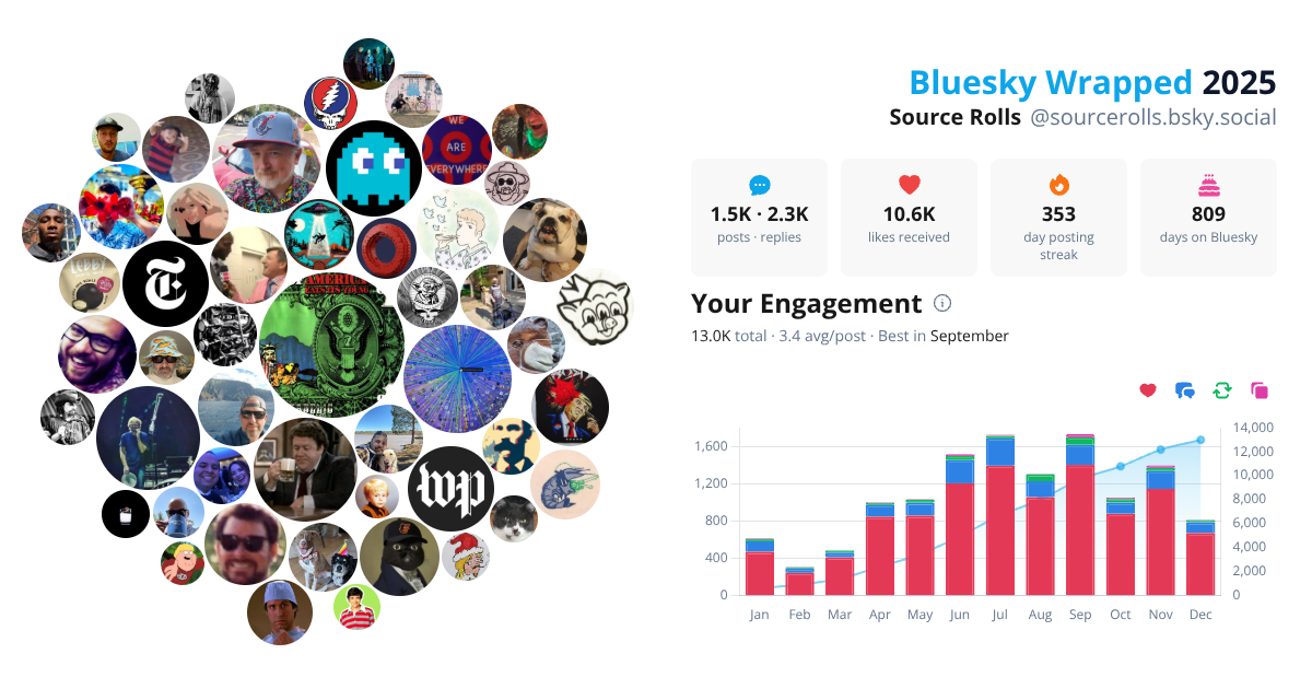 Your Bluesky Wrapped 2025 preview