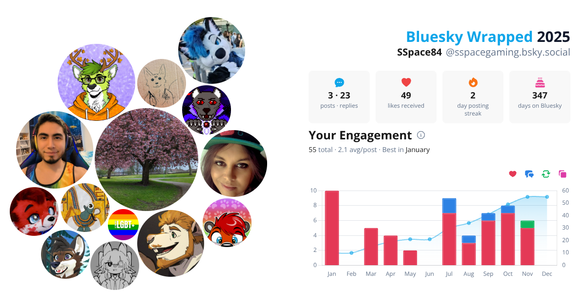 Your Bluesky Wrapped 2025 preview