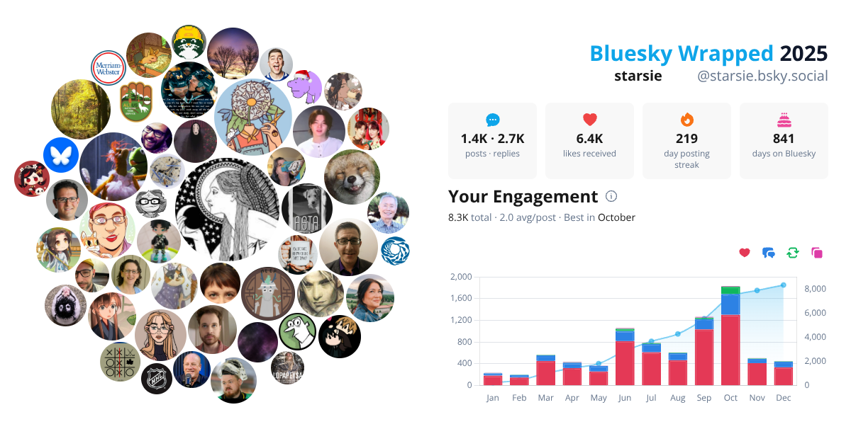 Your Bluesky Wrapped 2025 preview