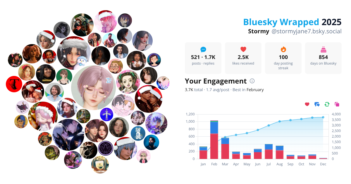 Your Bluesky Wrapped 2025 preview