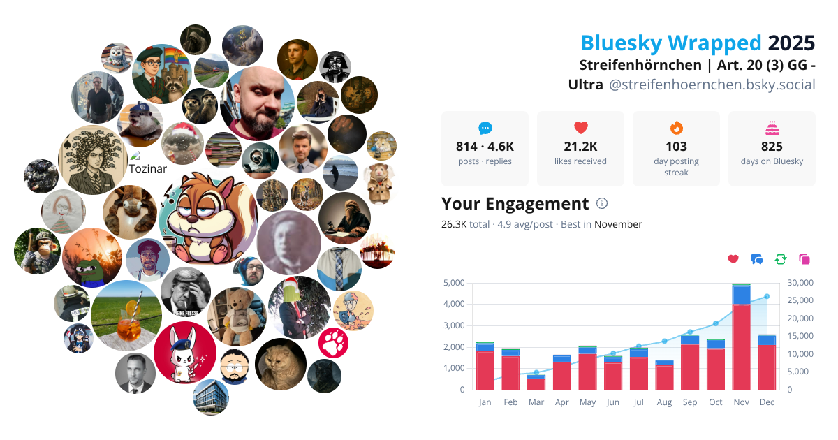 Your Bluesky Wrapped 2025 preview