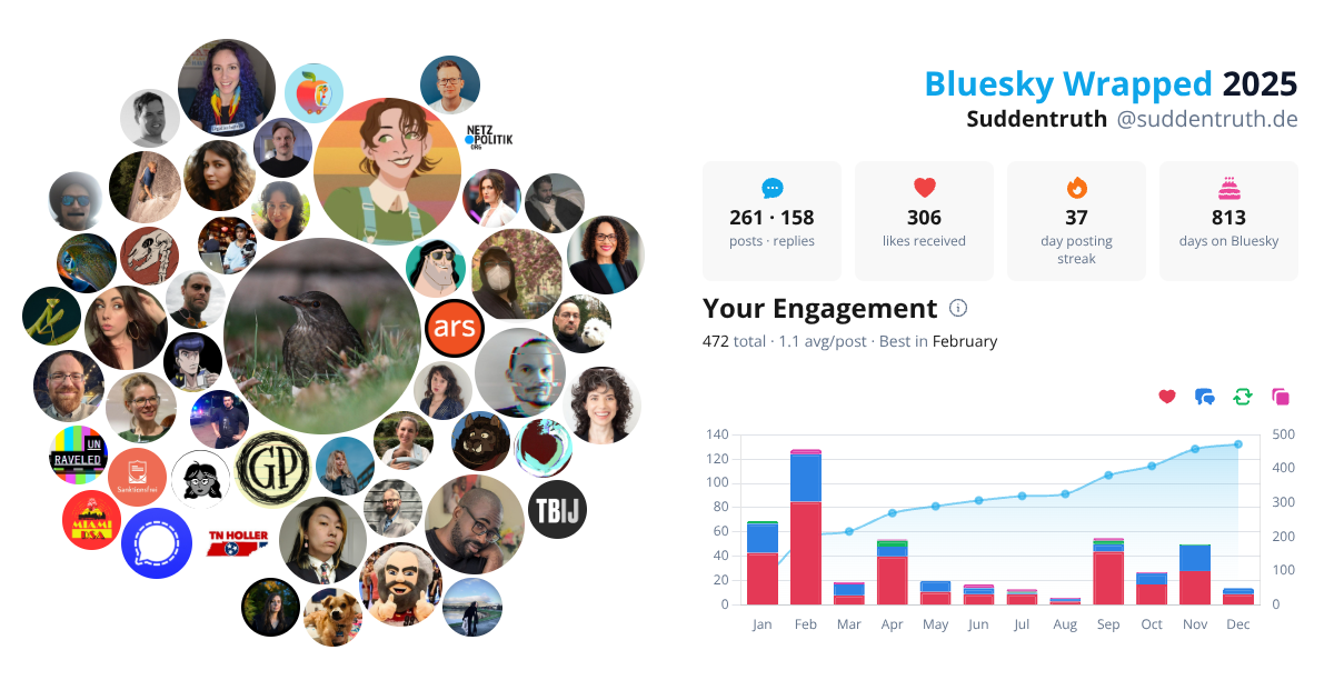 Your Bluesky Wrapped 2025 preview