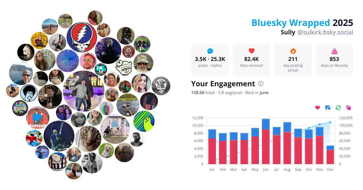 Your Bluesky Wrapped 2025 preview