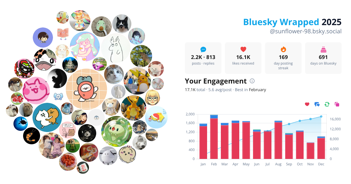 Your Bluesky Wrapped 2025 preview