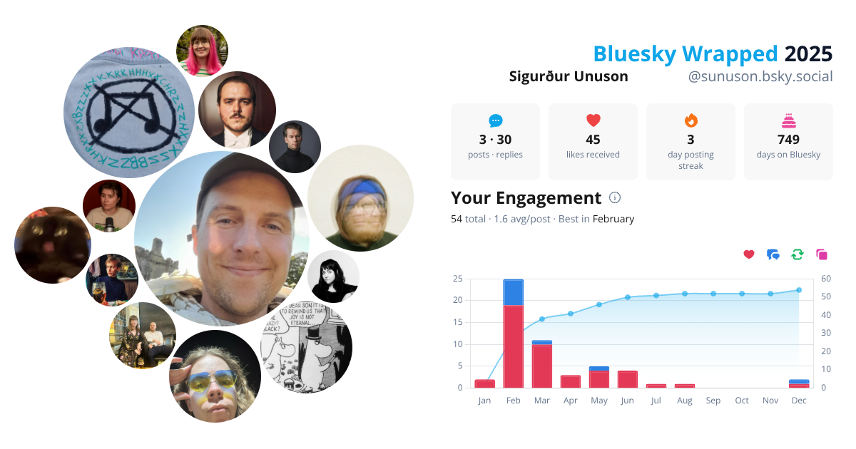 Your Bluesky Wrapped 2025 preview