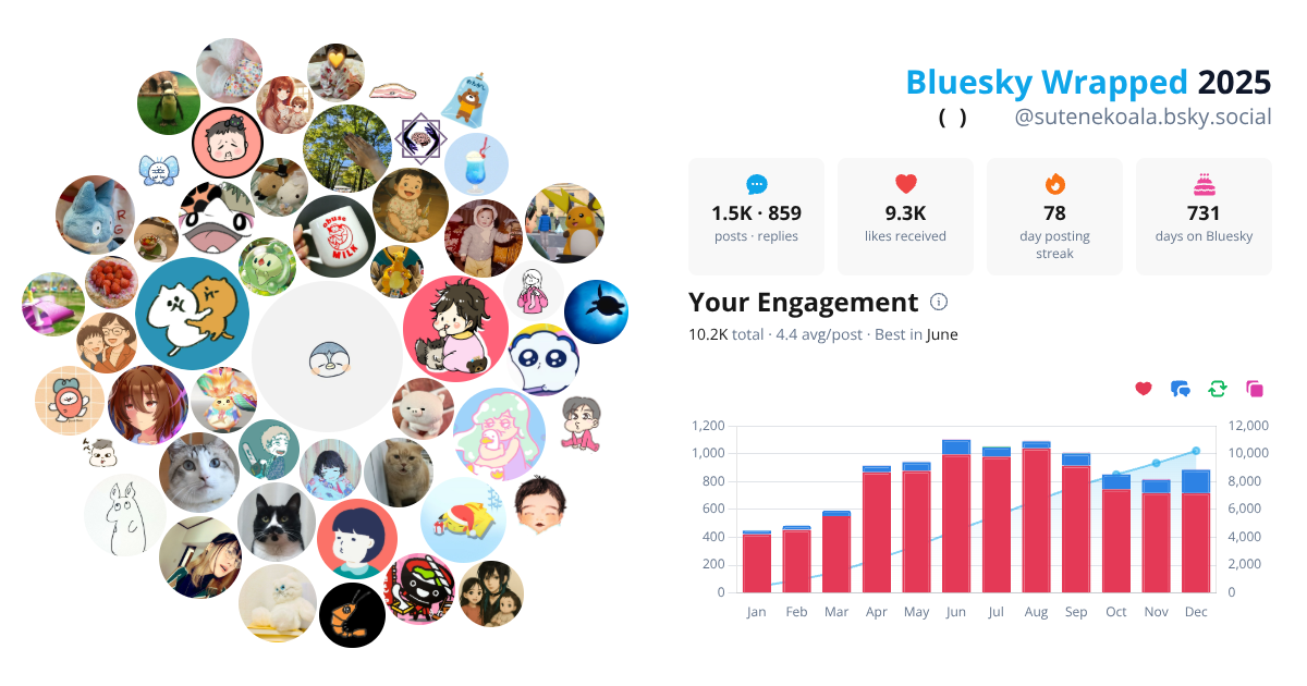 Your Bluesky Wrapped 2025 preview