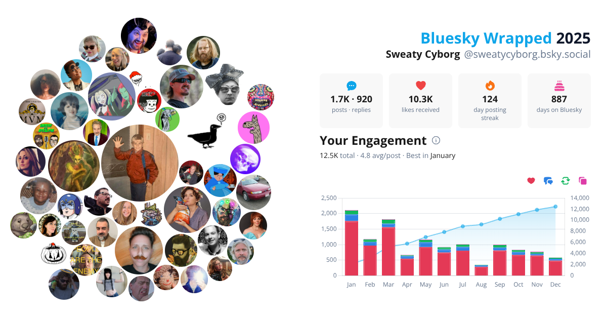 Your Bluesky Wrapped 2025 preview