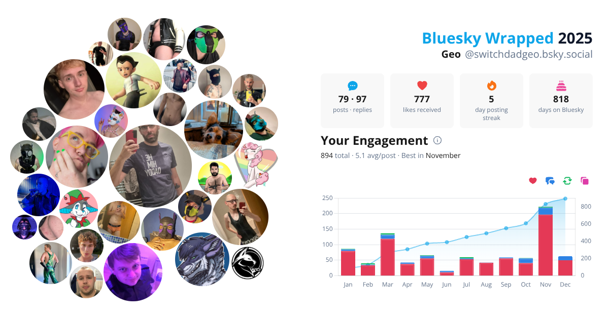 Your Bluesky Wrapped 2025 preview