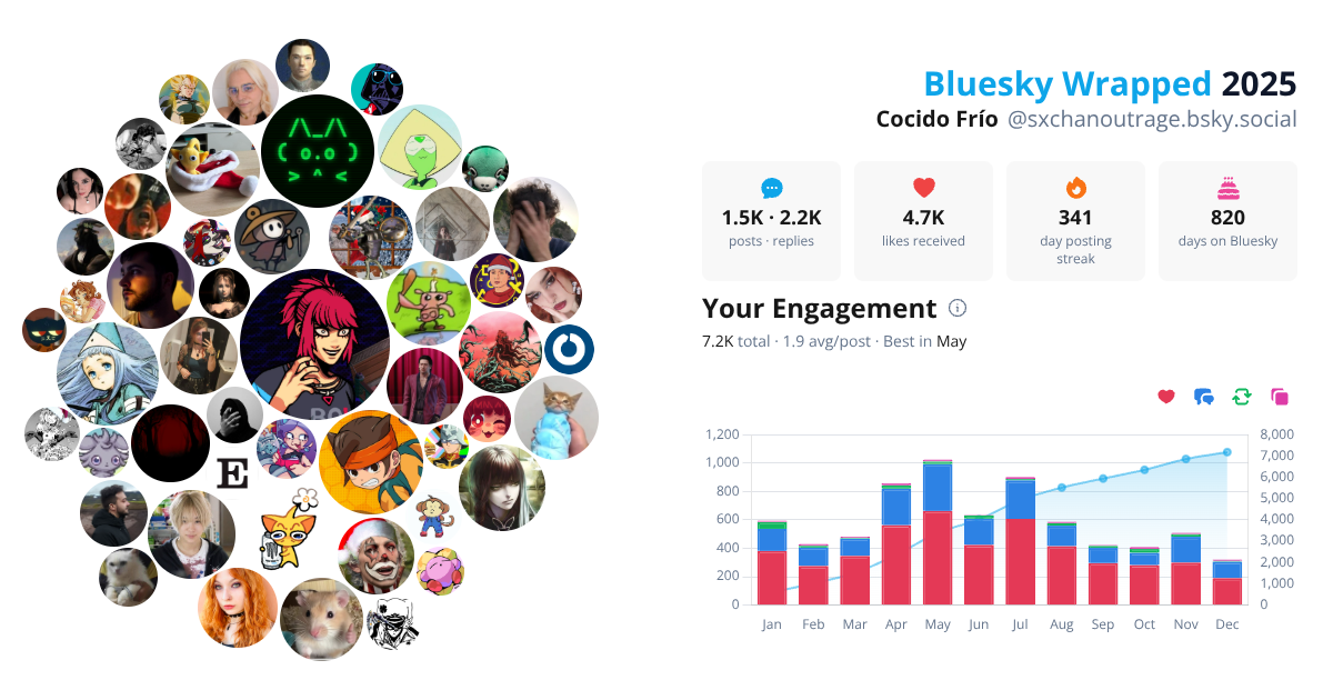 Your Bluesky Wrapped 2025 preview